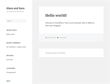 Tablet Screenshot of glassandsons.com
